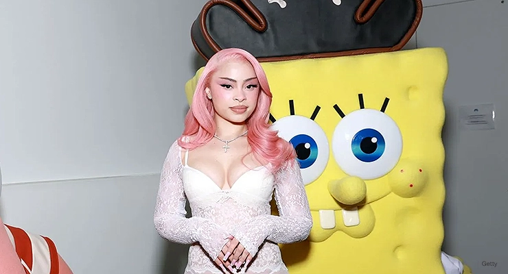 Ice Spice attends a special screening in New York City for "The SpongeBob Movie: Search for SquarePants" on Dec. 17, 2025. (Credit: Getty Images for Paramount Pictures).