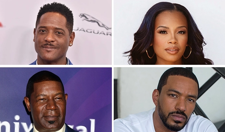 Netflix Film Don't Ever Wonder Expands Cast. (Clockwise Upper L-R) Blair Underwood, Chante Adams, Laz Alonso, Dennis Haysbert (Credit: Shutterstock, Dalvin Adams, Jen Cooper)