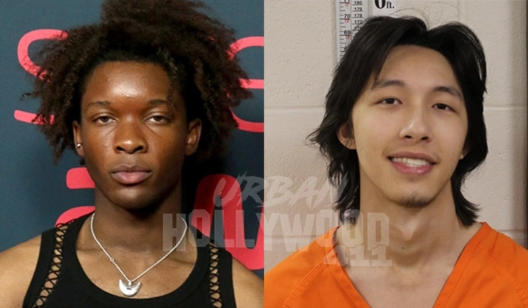 D4vd and Neo Langston Booking Photo (Credit: Shutterstock and Lewis & Clark County Sheriff's Office)