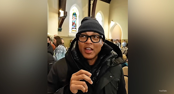 Don Lemon Covering Minnesota Church Protest (Credit: YouTube/Don Lemon)