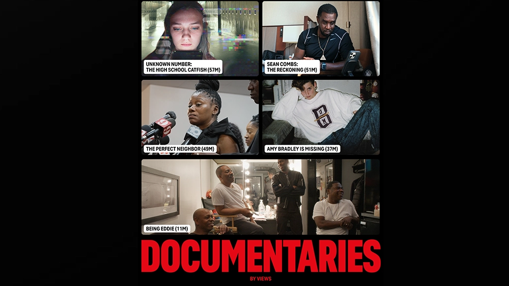 Netflix 2025 Year End Documentary Viewing Chart