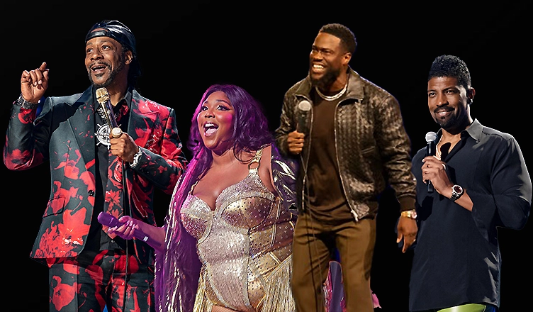 "The Netflix Is a Joke" 2026 headliners include Katt Williams, Lizzo, Kevin Hart and Deon Cole (Comedians courtesy of Netflix, Lizzo courtesy of Shutterstock)