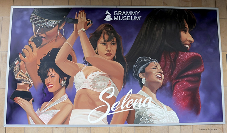 A new mural and pop-up exhibit at the Grammy Museum in Los Angeles celebrate the life and legacy of Selena Quintanilla. (Credit: Grammy Museum)