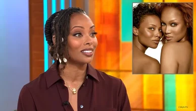 Eva Marcille sat down with CBS Mornings to discuss her time on America's Next Top Model. (Credit: CBS and UPN)