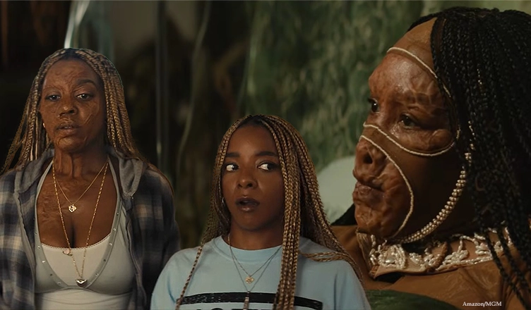 A composite image made from the trailer of "Is God Is." (Credit: Amazon MGM Studios)