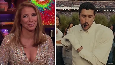 Jill Zarin and Bad Bunny (Credit: YouTube/Bravo and NBC)