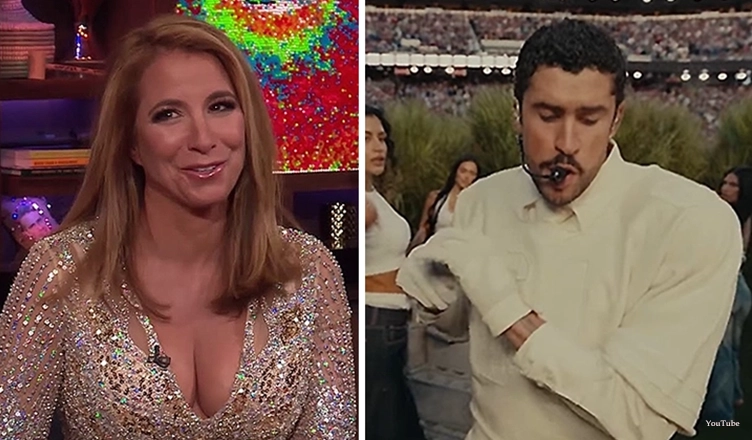 Jill Zarin and Bad Bunny (Credit: YouTube/Bravo and NBC)