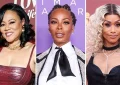 Lifetime February thrillers star Lela Rochon, Eva Marcille, Tami Roman (L-R Credit: Leon Bennett, Image Press Agency, and Shutterstock)