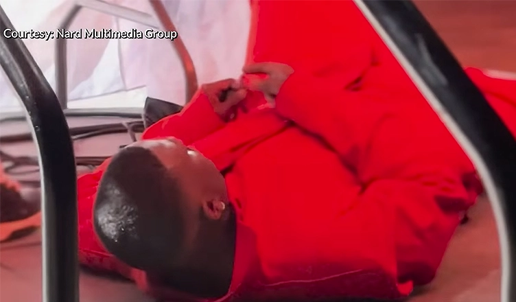 Nard Multimedia Group gave a Louisiana TV station video of Ray J squeezing a substance from a tube and applying it to his face on Feb. 14, 2026 (Credit: KTAL 6/Nard Multimedia Group) 