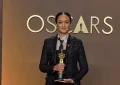 Autumn Durald Arkapaw backstage with the Oscar® for Cinematography during the 98th Oscars® at Dolby® Theatre at Ovation Hollywood on Sunday, March 15, 2026. (Credit: Etienne Laurent/The Academy)