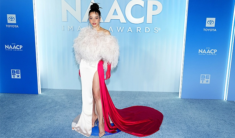 Chase Infiniti attends the 57th NAACP Image Awards at Pasadena Civic Auditorium on February 28, 2026 in Pasadena, California. (Photo by Bennett Raglin/Getty Images for BET)