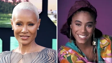 Jada Pinkett Smith is shown at the Los Angeles premiere of 'Bad Boys: Ride or Die' on May 30, 2024 and on 'A Different World (Credit: Shutterstock/NBC)