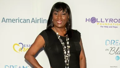 Kiki Shepard attends HollyRod Foundation's 21st Annual DesignCare Gala at Saddlerock Ranch, Malibu, CA on July 27 2019 — Photo by info@photographybyeugene.com