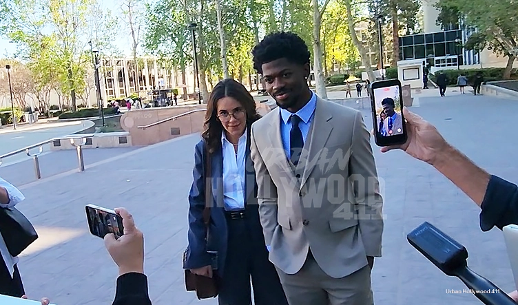 Rapper Lil Nas X, born Montero Hill, attends a court hearing at the Van Nuys Courthouse in Los Angeles on Thursday, March 12, 2026. (Credit: Urban Hollywood 411)