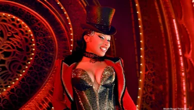 Megan Thee Stallion in Moulin Rouge! The Musical. (Credit: YouTube/Megan Thee Stallion)