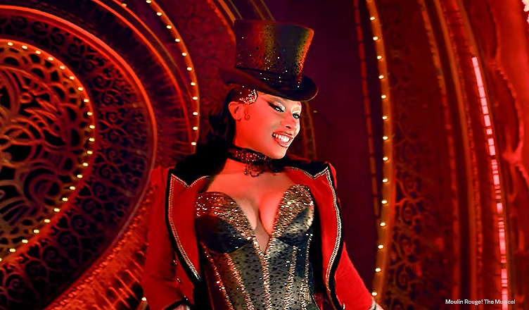 Megan Thee Stallion in Moulin Rouge! The Musical. (Credit: YouTube/Megan Thee Stallion)