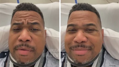Omar Gooding posted a video to Instagram on March 29, 2026 saying he suffered a neck injury in a car crash. (Credit: Instagram/Omar Gooding)