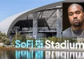 SoFi Stadium and Kanye West (Credit: Shutterstock)