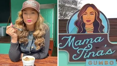 Tina Knowles opened a pop-up gumbo stand at the Houston Livestock Show & Rodeo before it was shut down by health inspectors. (Credit: Instagram/Tina Knowles)