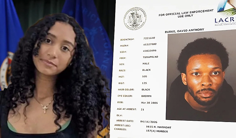 Celeste Rivas Hernandez and D4vd Booking Photo (Credit: Los Angeles County D.A.'s Office)