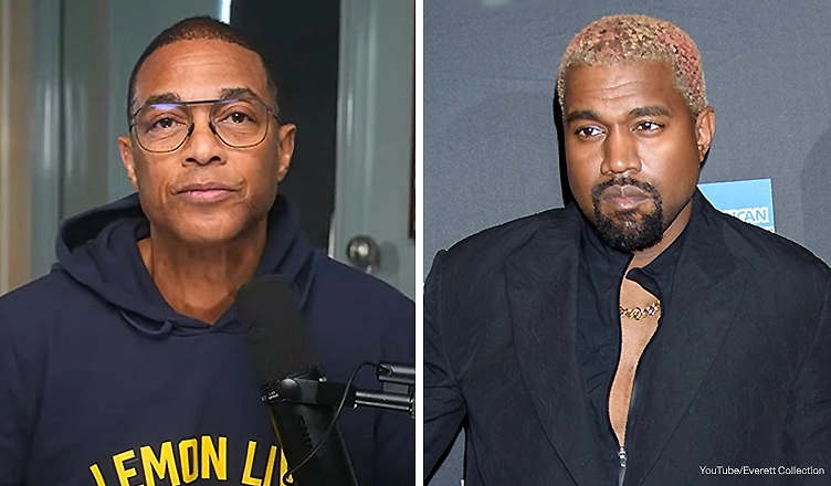 Don Lemon and Kanye West (Credit: YouTube and RCF/Everett Collection).