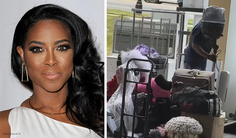 People on social media posted video on the furniture and equipment being removed from the Kenya Moore Hair Spa in Atlanta on Friday, April 24, 2026. (Credit: Shutterstock and X/Block Topickz)