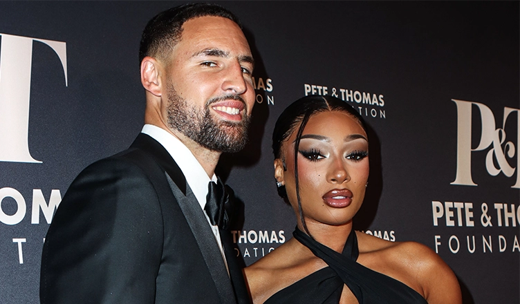 Klay Thompson and Megan Thee Stallion made their red carpet debut as a couple at her inaugural Pete & Thomas Foundation Gala in New York City on July 16, 2025. (Credit: Image Press Agency)