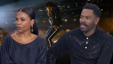 Michael stars Nia Long and Colman Domingo and an image from the film. (Credit: Lionsgate and Today)