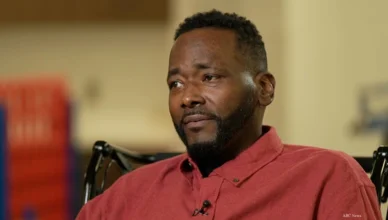 "The Blind Side" actor Quinton Aaron sat down for an interview with ABC News that aired on April 20, 2026. (Credit: ABC News)
