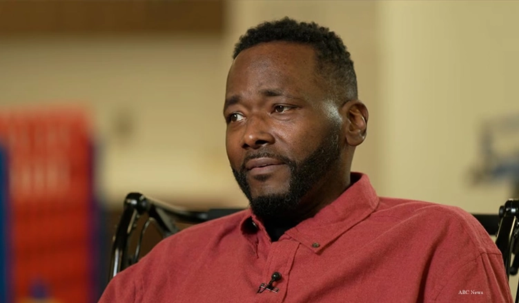 "The Blind Side" actor Quinton Aaron sat down for an interview with ABC News that aired on April 20, 2026. (Credit: ABC News)