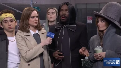 Saturday Night Live aired a sketch titled "Fashion District Robbery" on April 11, 2026. (Credit: YouTube/NBC)