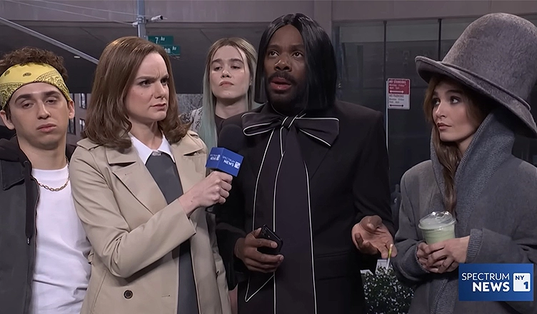 Saturday Night Live aired a sketch titled "Fashion District Robbery" on April 11, 2026. (Credit: YouTube/NBC)