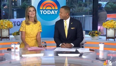 Savannah Guthrie returned to the Today show on Monday, April 6, after a lengthy absence. (Credit: NBC)