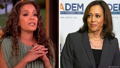 Sunny Hostin and Kamala Harris (Credit: ABC and Shutterstock)