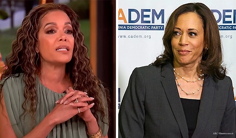 Sunny Hostin and Kamala Harris (Credit: ABC and Shutterstock)