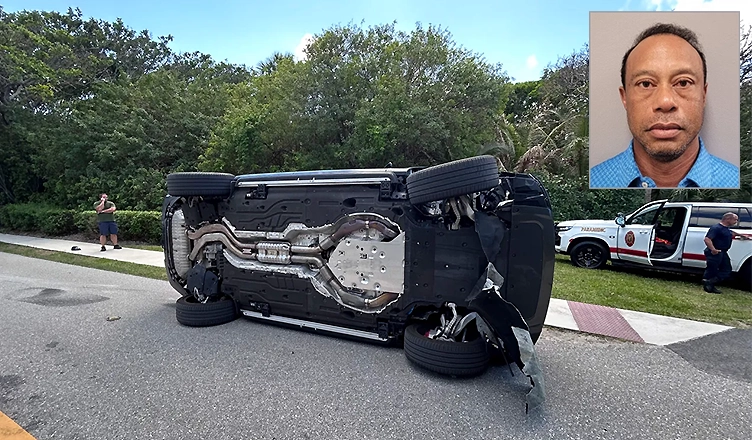Tiger Woods was arrested for DUI after a car crash in Florida on Friday, March 27, 2026, local authorities said.(Credit: Martin County Sheriff's Office)