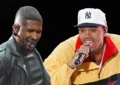 Usher Raymond and Chris Brown Performing (Credit: Shutterstock)