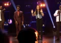 (L-R) "Funny AF With Kevin Hart" finalists Usama Siddiquee, Ron Taylor, Caitlin Peluffo, Reg Thomas (Credit: Netflix)