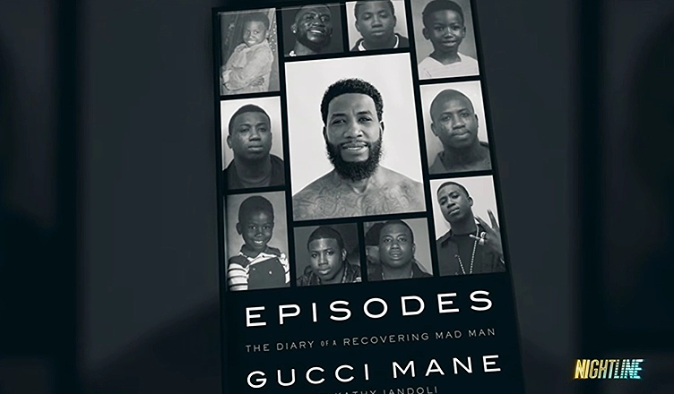 Gucci Mane detailed his struggles with addiction and mental health issues in his memoir Episodes: The Diary of a Recovering Mad Man. (Credit: Nightline/ABC News)