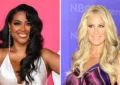 (L-R) Kenya Moore and Kim Zolciak (Credit: Getty Images for BET and Shutterstock)