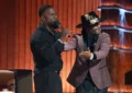 Kevin Hart and Katt Williams on stage at The Roast of Kevin Hart of Sunday, May 10, 2026. (Credit: Netflix)