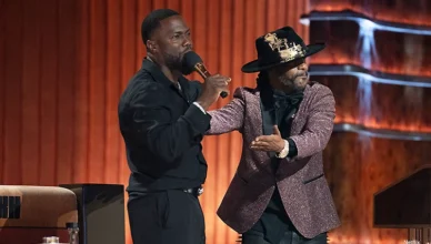 Kevin Hart and Katt Williams on stage at The Roast of Kevin Hart of Sunday, May 10, 2026. (Credit: Netflix)