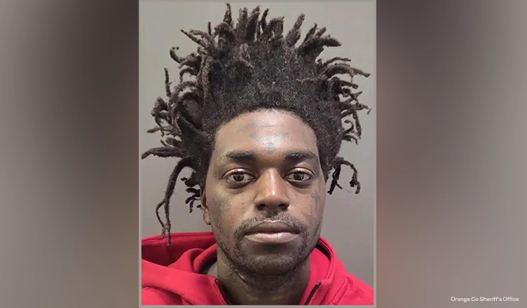 Rapper Kodak Black was arrested on Wednesday, April 6, in the Orlando, Florida area on suspicion of drug trafficking. (Credit: Orange County Sheriff's Office)