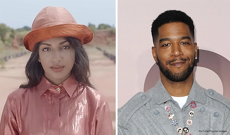 (L-R) Rappers M.I.A. and Kid Cudi. (Credit: YouTube and Popular Images)