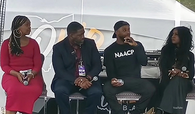 NAACP official speaks at 2026 Ohio Black Expo on May 23, 2026. (Credit: YouTube/African Diaspora News Channel)