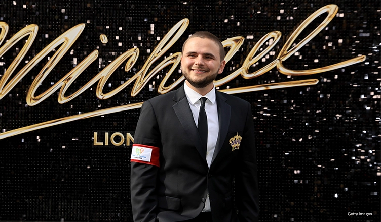 Prince Jackson attends Lionsgate’s "Michael" Los Angeles premiere at Dolby Theatre on April 20, 2026 in Los Angeles. (Credit: Savion Washington/Getty Images for Lionsgate)