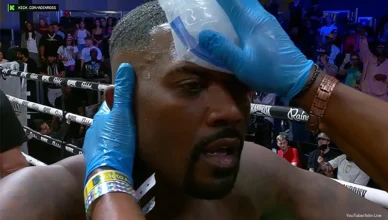 Ray J was knocked out during a celebrity MMA match with YouTuber Supa Hot Fire in Las Vegas on Saturday, May 23. (Credit: YouTube/Adin Live)