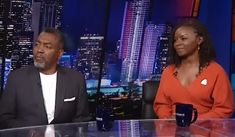 Russell Andrews and fiancée Erica Tazel. (Credit: CNN)