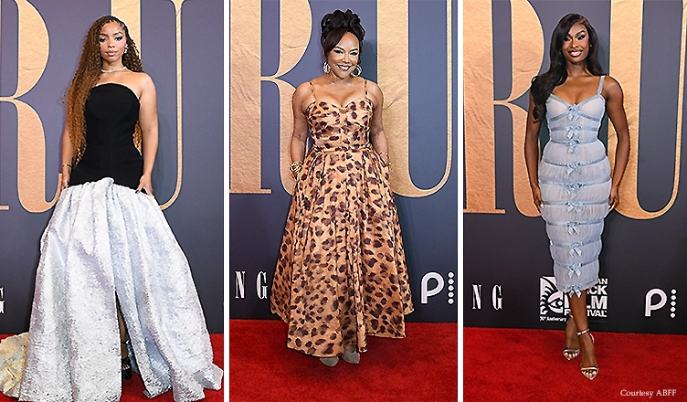 (L-R) Chloe Bailey, Lynn Whitfield and Coco Jones attend the premiere of Strung at ABFF 2026 on Wednesday, May 27, 2026. (Credit: ABFF /Aaron J. Thornton & Kelvin Bulluck)