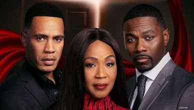 Thou Shall Not Commit Adultery stars Traí Byers, Erica Campbell and CJ Williams (Credit: Lifetime)